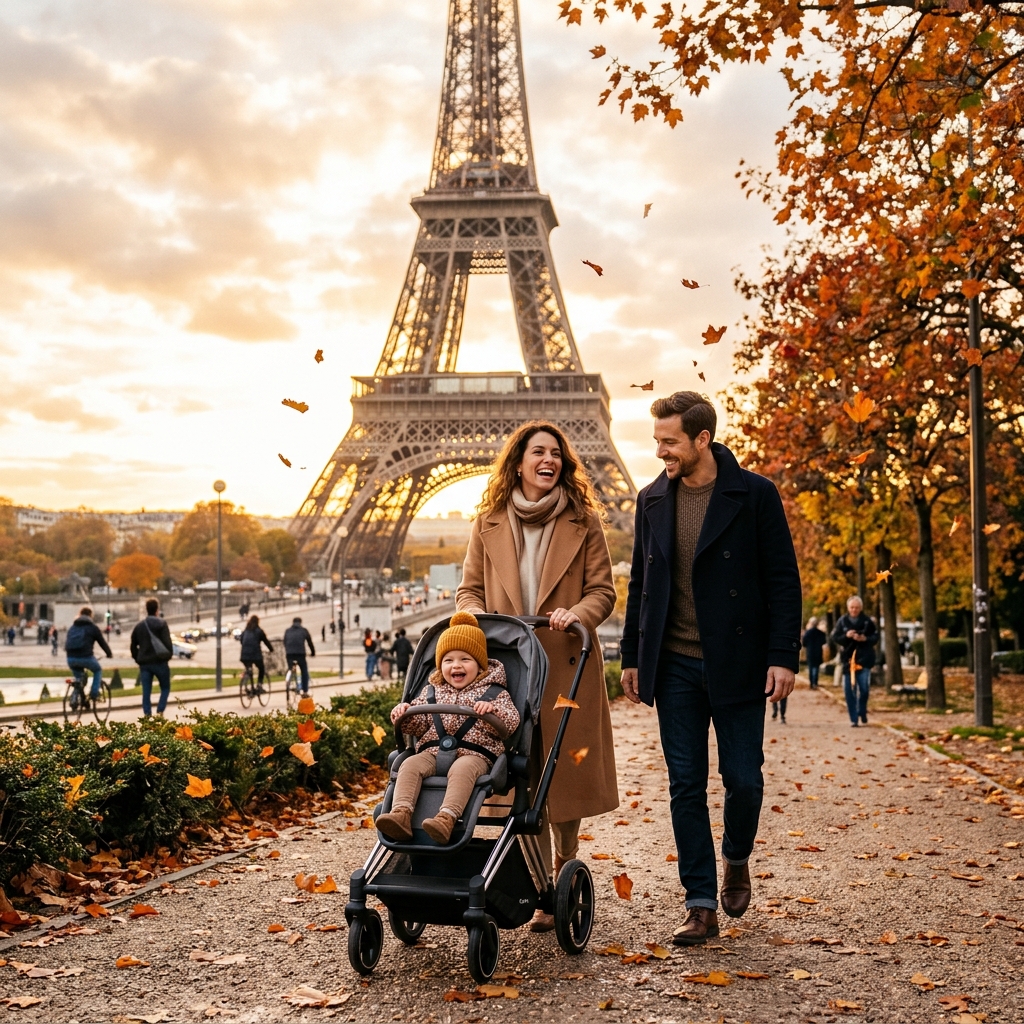 Family holiday in Paris, France