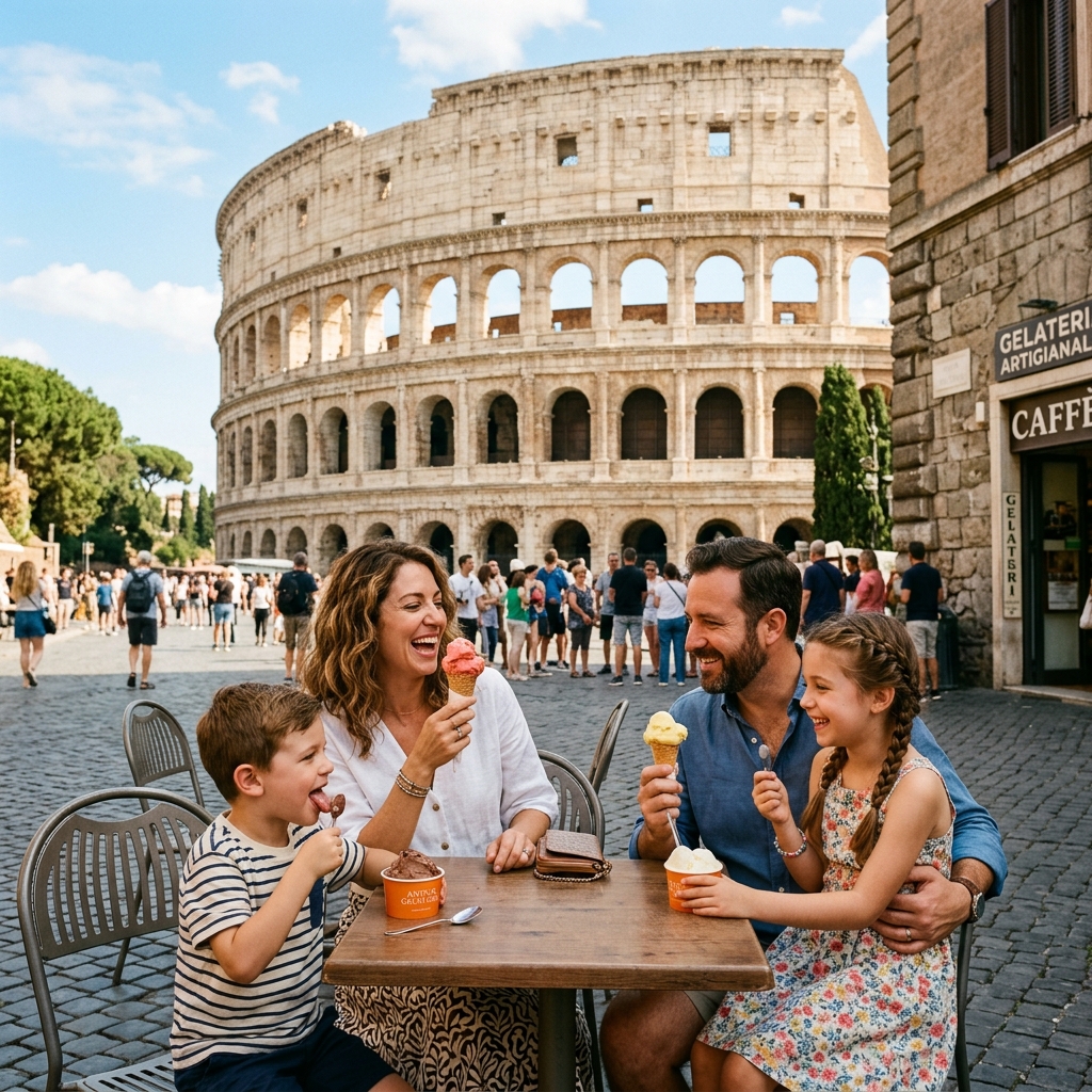 Family holiday in Rome, Italy