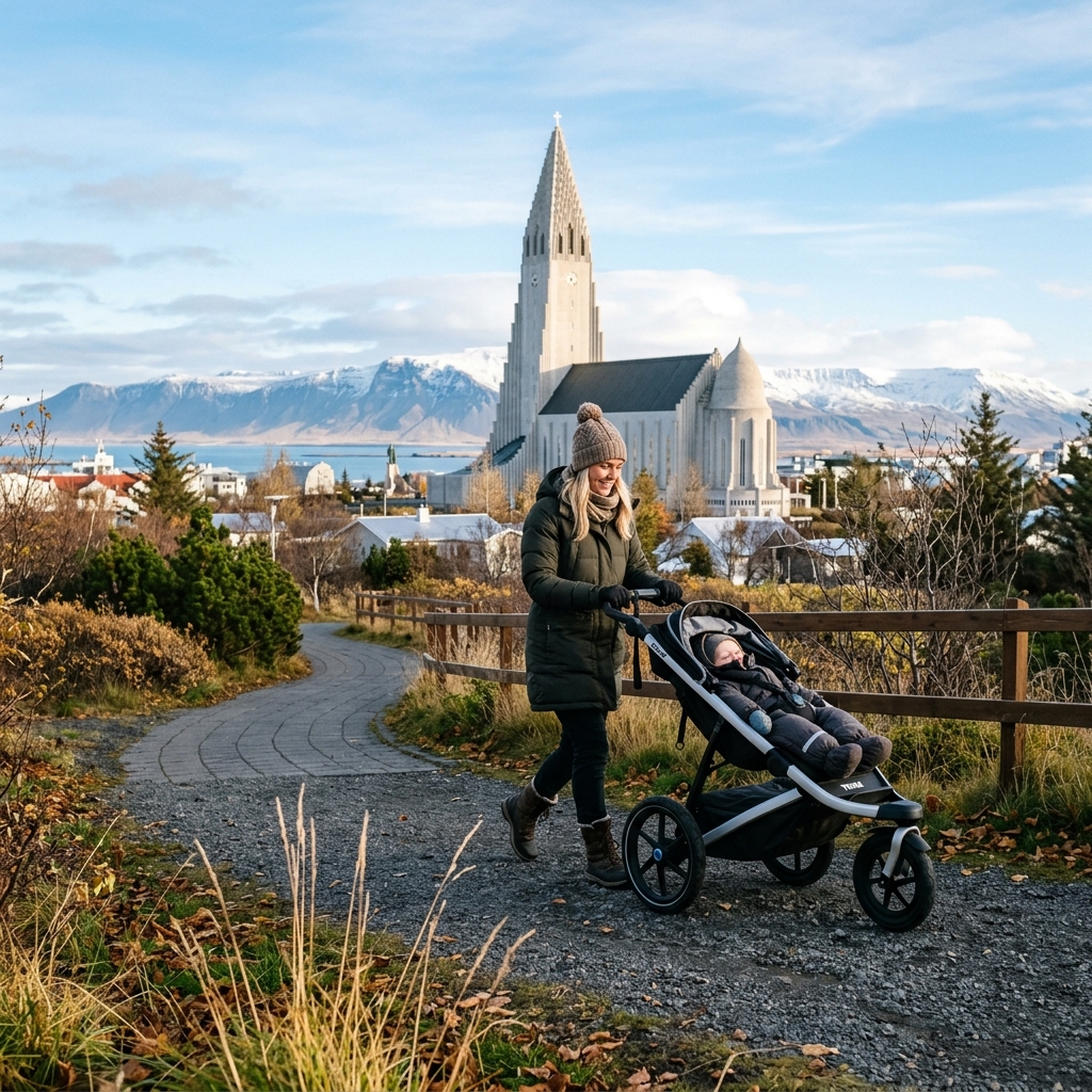 1-Day Stroller-Safe Express Plan in Reykjavik